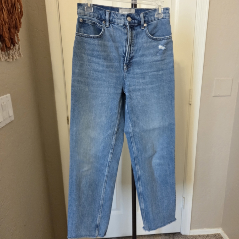 Everlane The Way High Jean - Light Blue Denim High-Rise Jeans Size 26 Regular